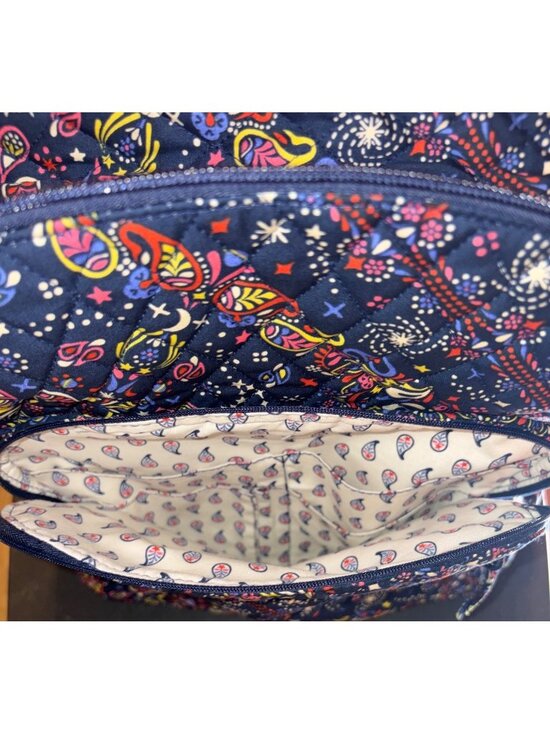 Vera Bradley Bancroft Backpack Starry Paisley Quilted Cotton main image 12